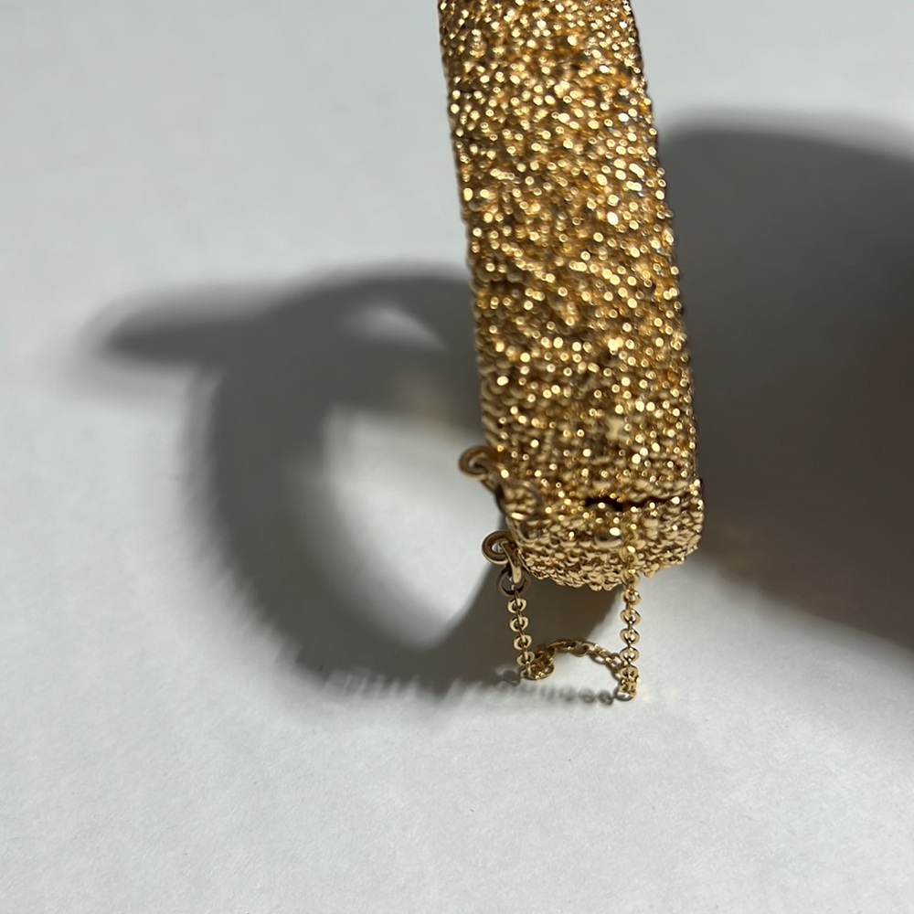 NAPIER || Round Studded Textured Bangle Bracelet. - Picture 3 of 9